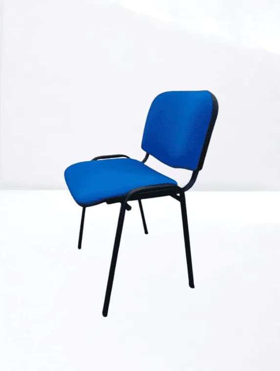 Chaise Iso bleu empilable importation promo — vue 2