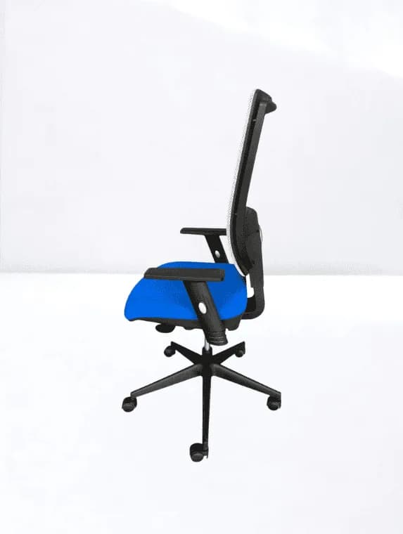 Chaise bureau Tertio Sokoa  dossier résille bleu — vue 3