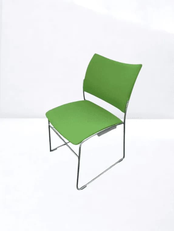 Chaise de conférence Curvy Casala Vert pomme empilable — vue 2
