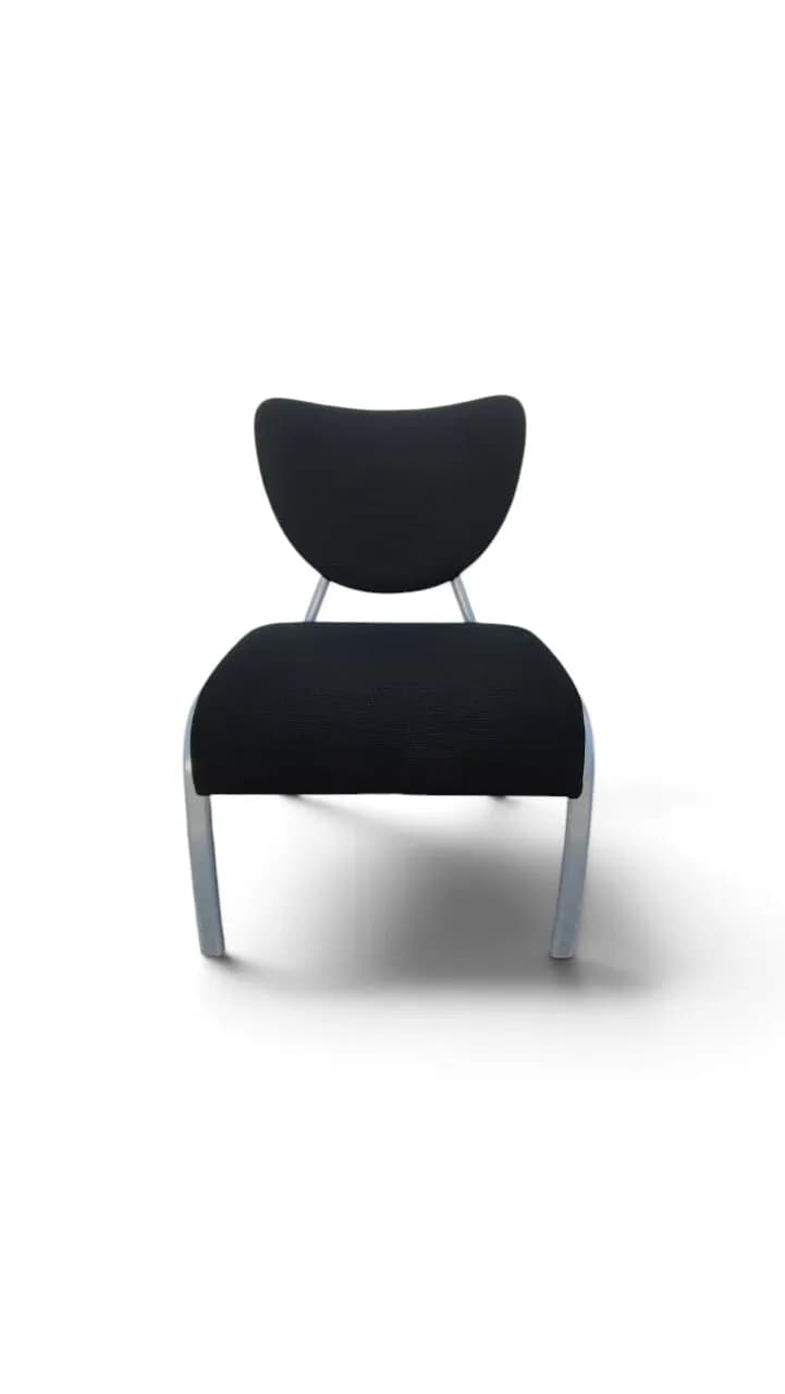Fauteuil d’accueil AINHOA SMILE By SOKOA Noir — vue 2