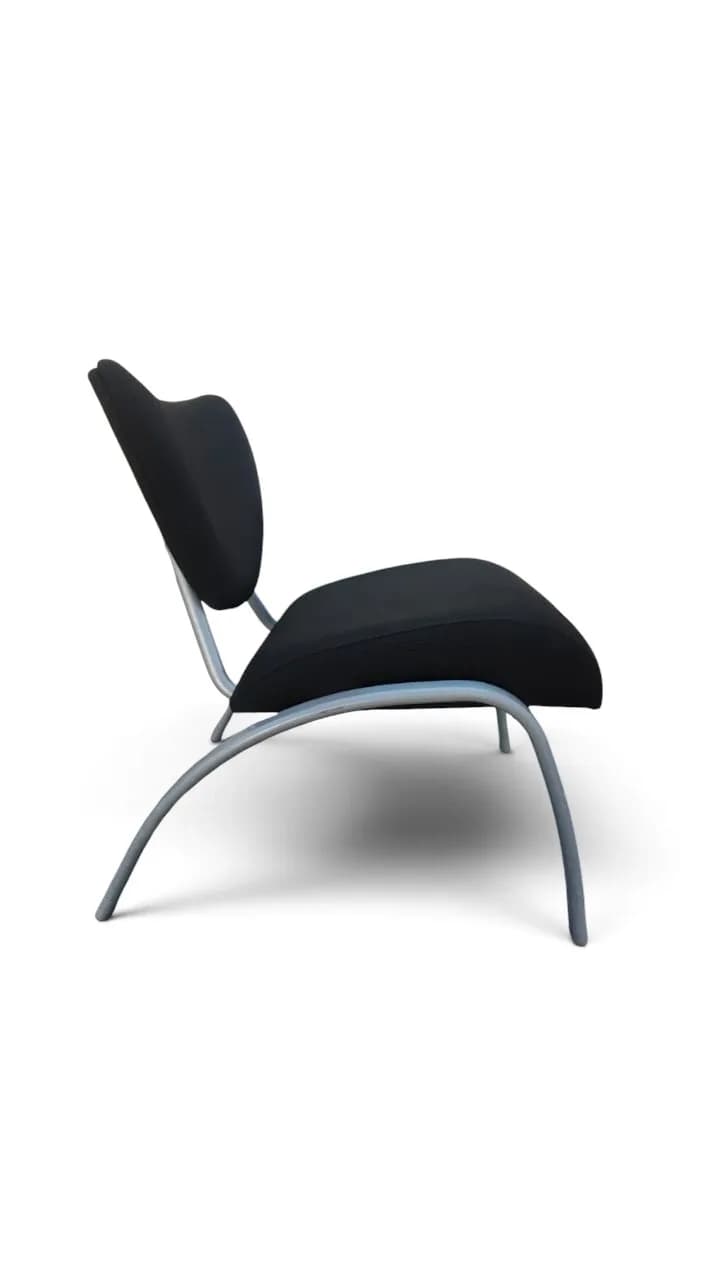 Fauteuil d’accueil AINHOA SMILE By SOKOA Noir — vue 4