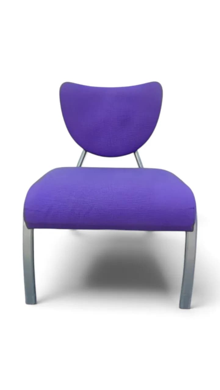 Fauteuil d’accueil AINHOA SMILE By SOKOA violet — vue 2
