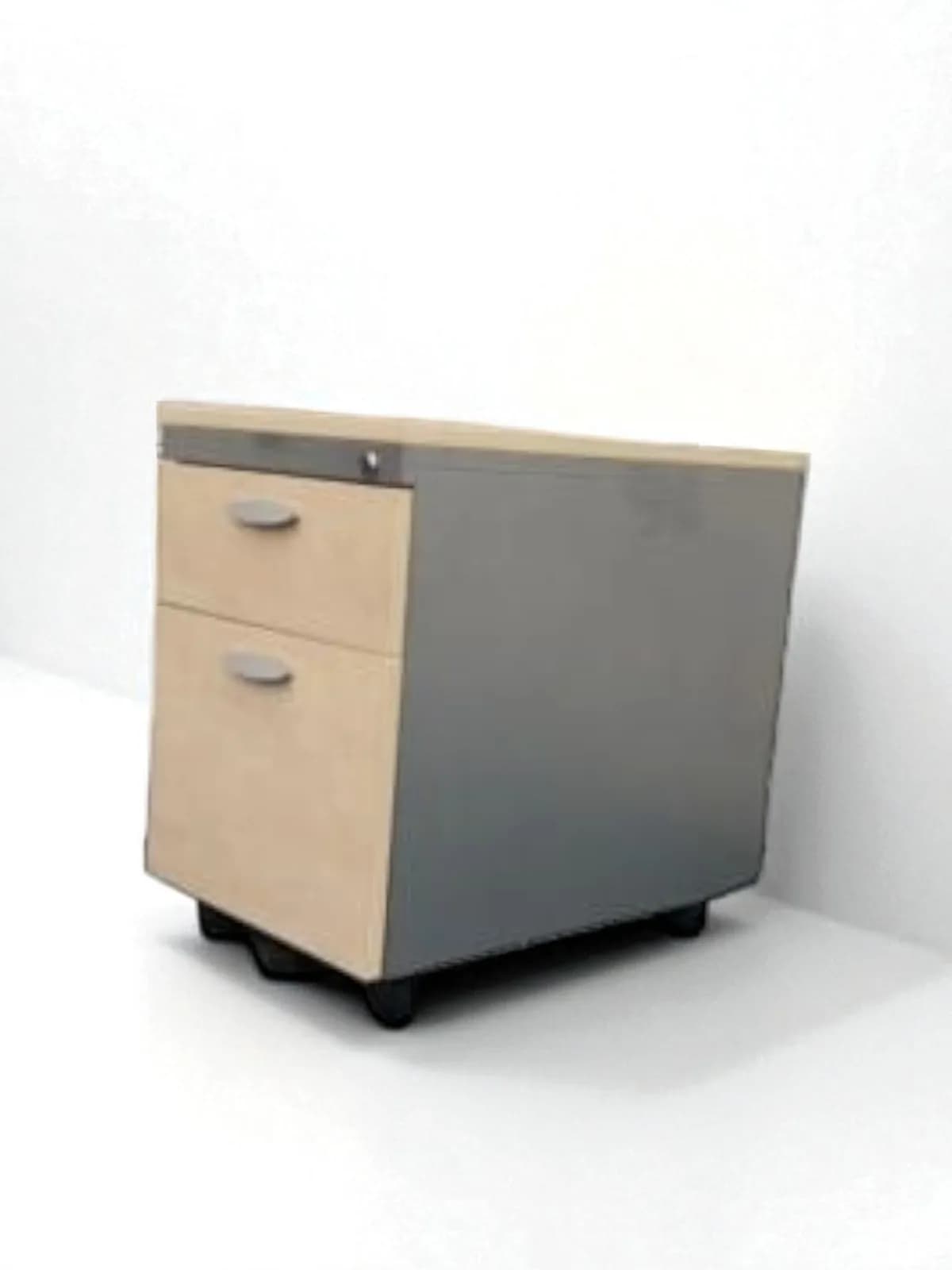 Caisson à roulette bureau finition bois Haworth Caisson à roulette bureau finition bois Haworth