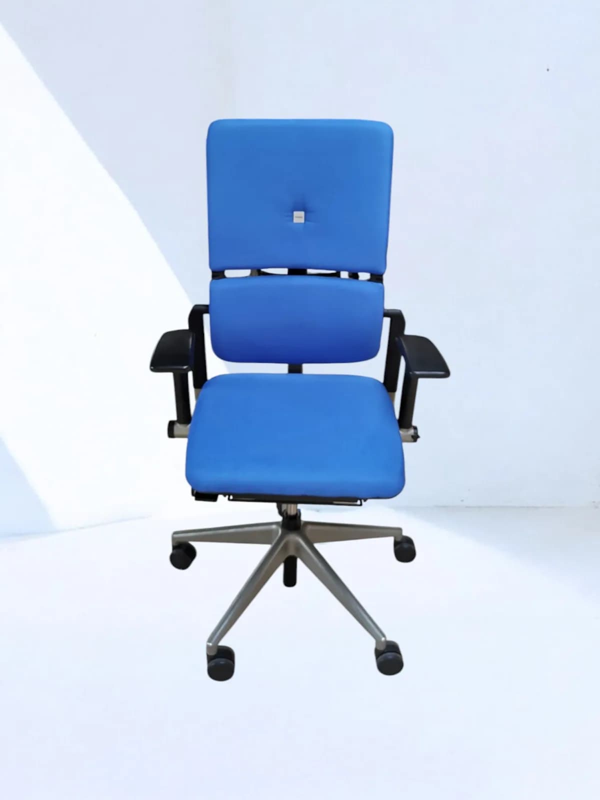 Chaise Steelcase please 2 double dossier bleu Chaise Steelcase please 2 double dossier bleu