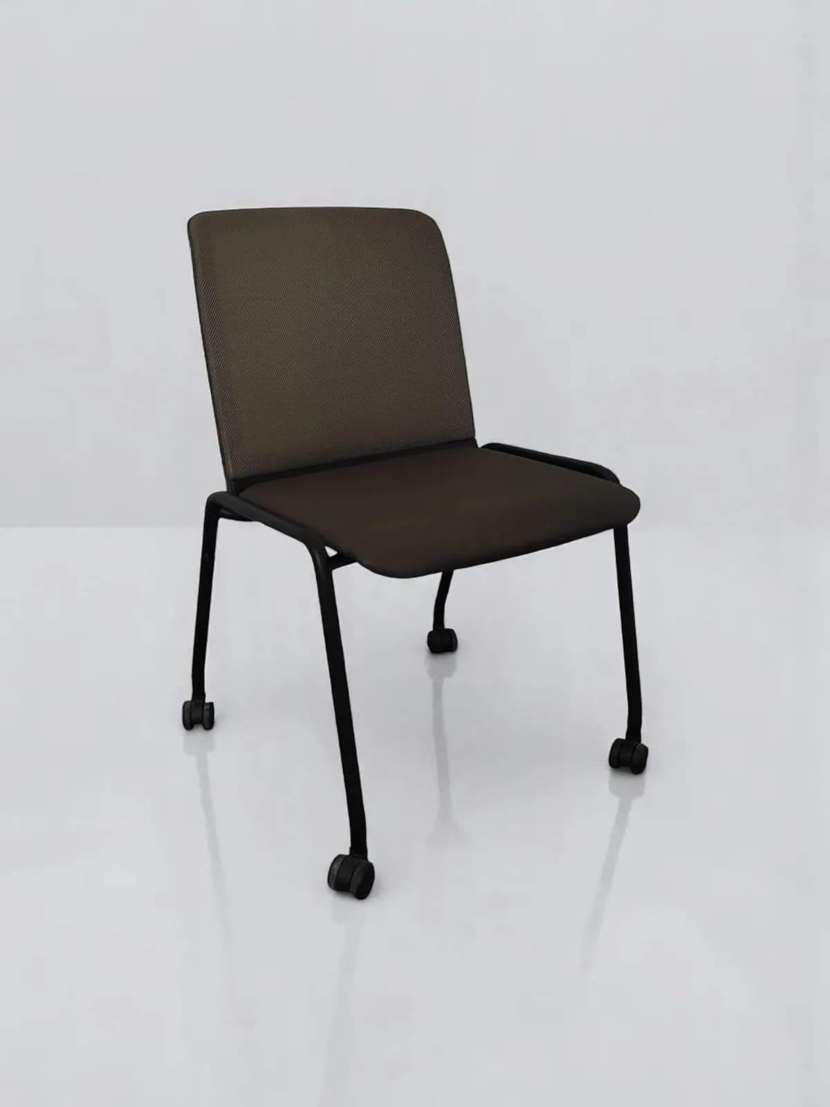 Chaise visiteur Haworth avec roulette résille noir Chaise visiteur Haworth avec roulette résille noir