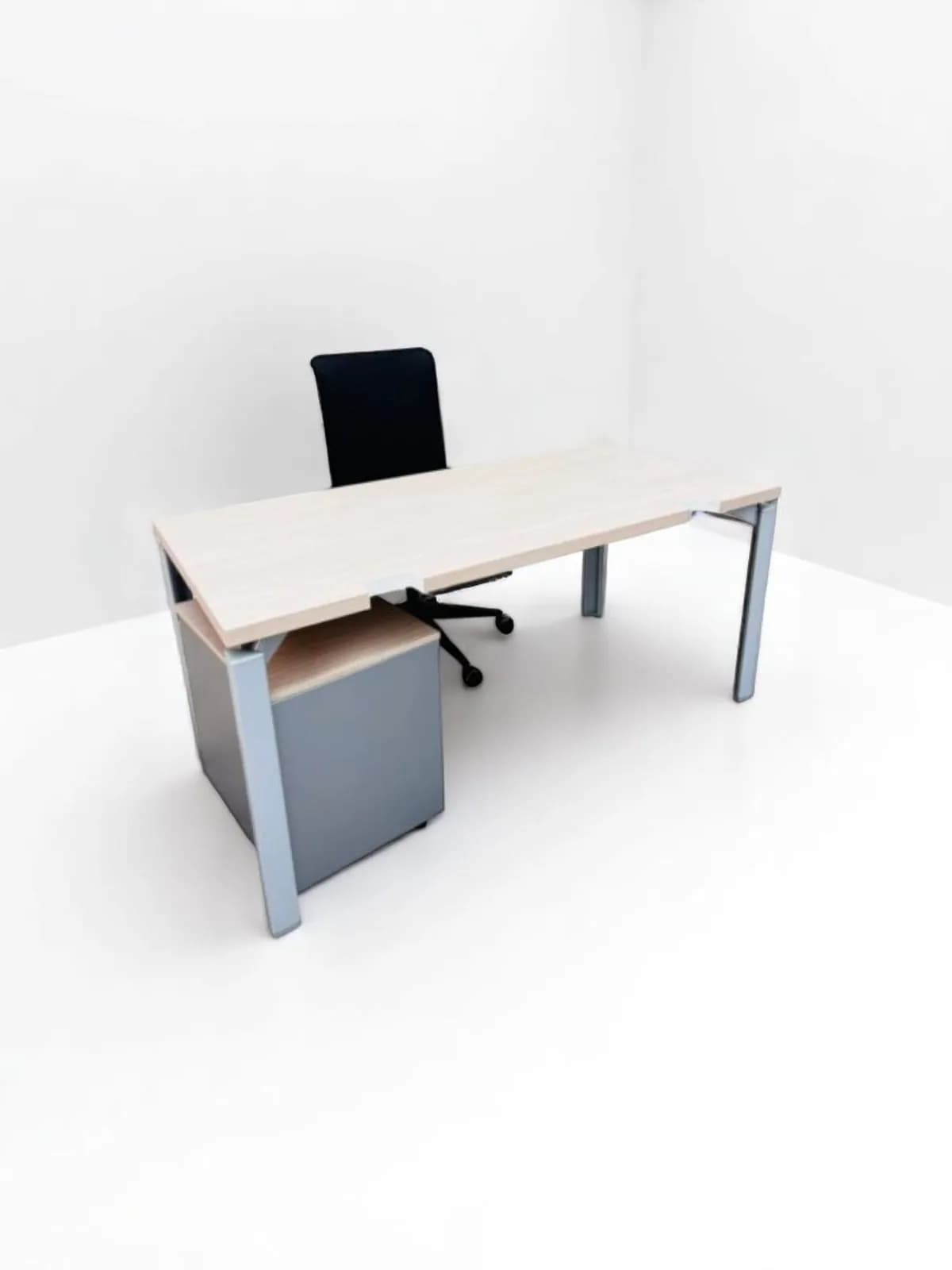 Bureau droit Samas chêne 160x80cm Bureau droit Samas chêne 160x80cm
