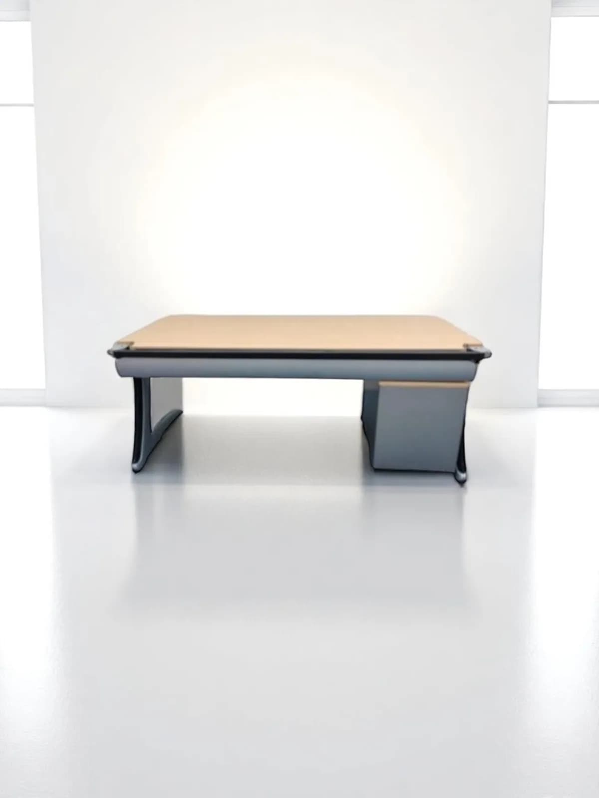 Bureau droit Steelcase 180x80cm avec caisson à roulette Bureau droit Steelcase 180x80cm avec caisson à roulette