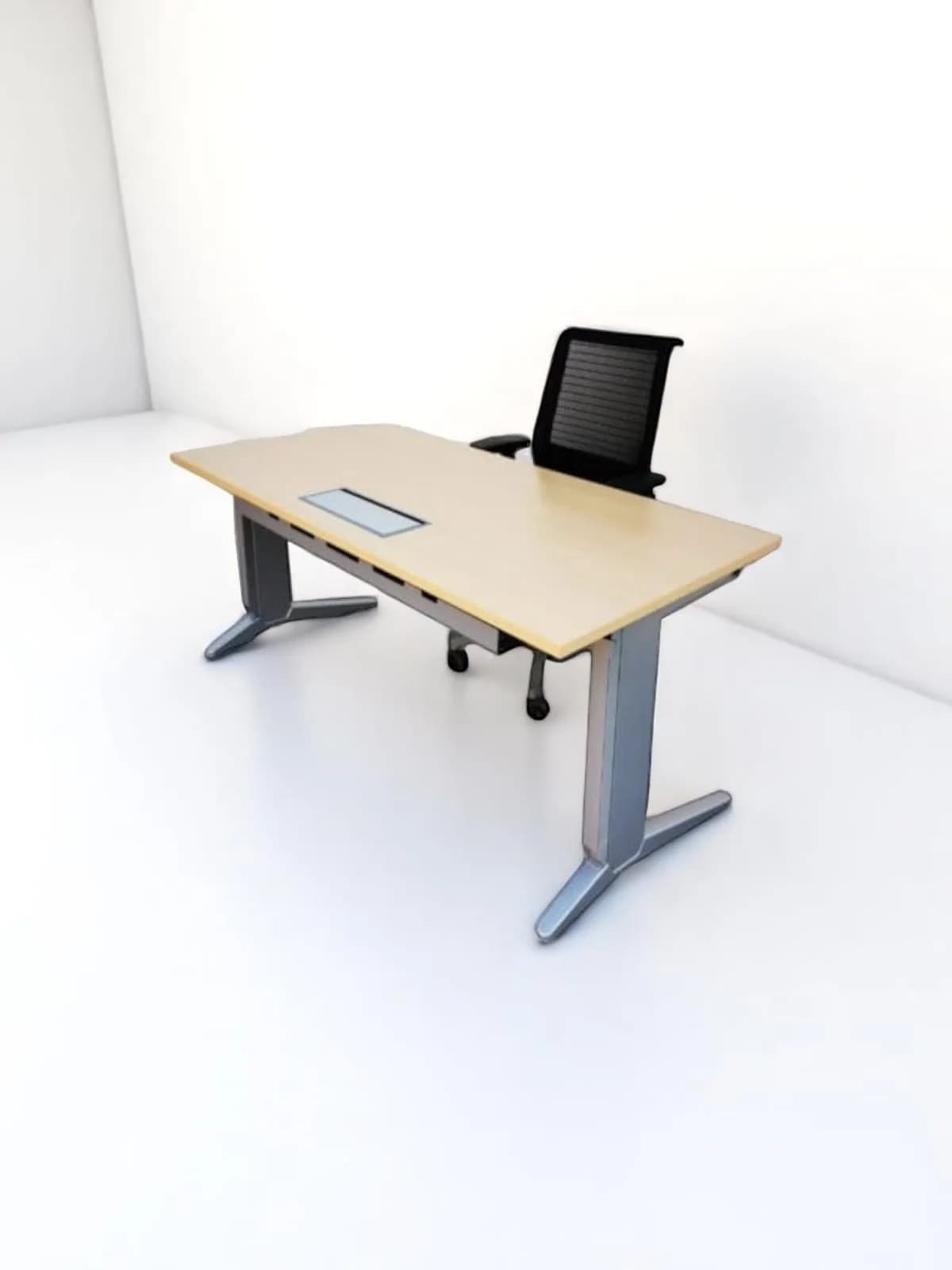 Bureau droit Steelcase passe cable inclu 160x80cm Bureau droit Steelcase passe cable inclu 160x80cm