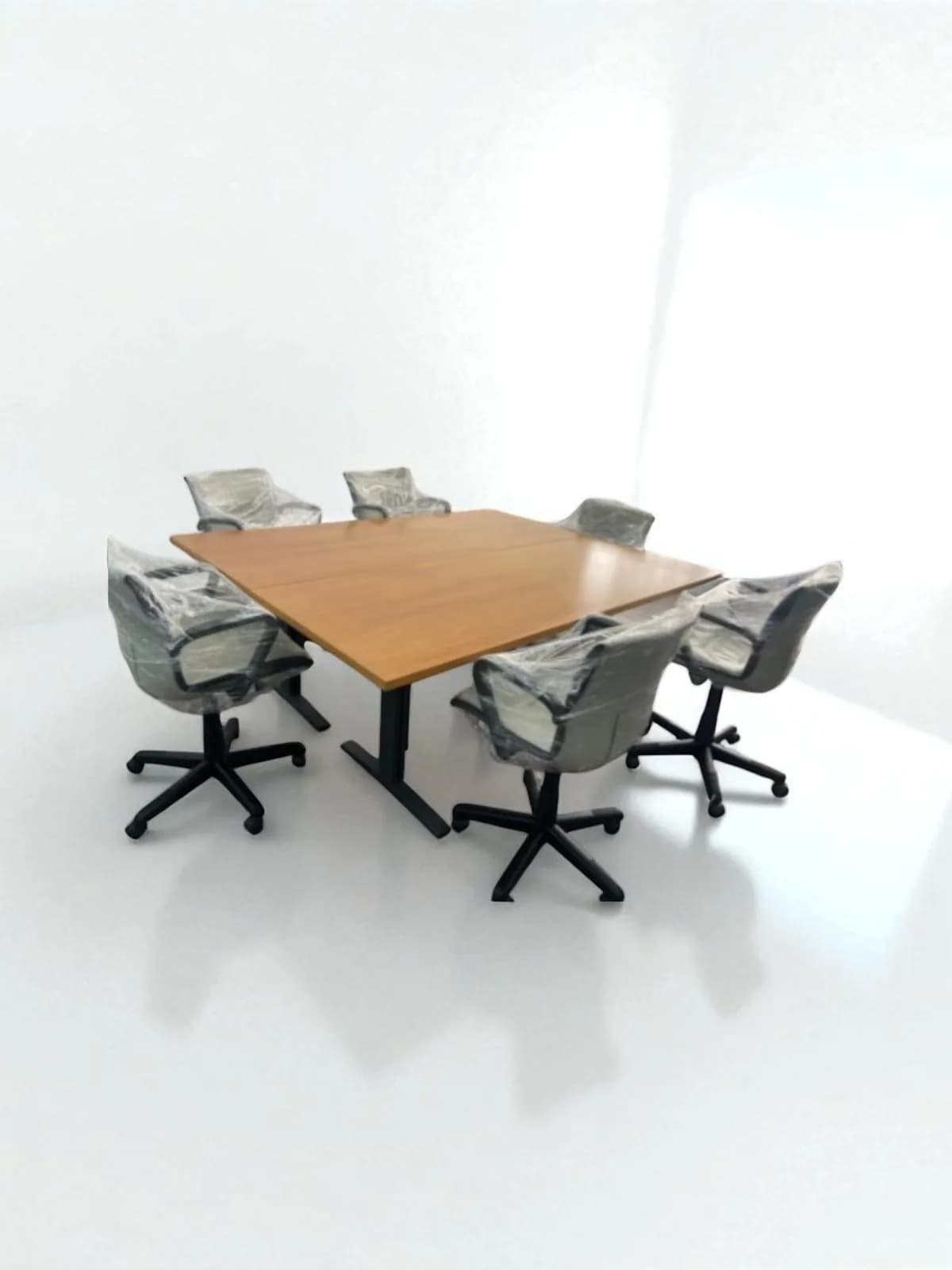 Table Réunion bois brut 200x160cm Table Réunion bois brut 200x160cm