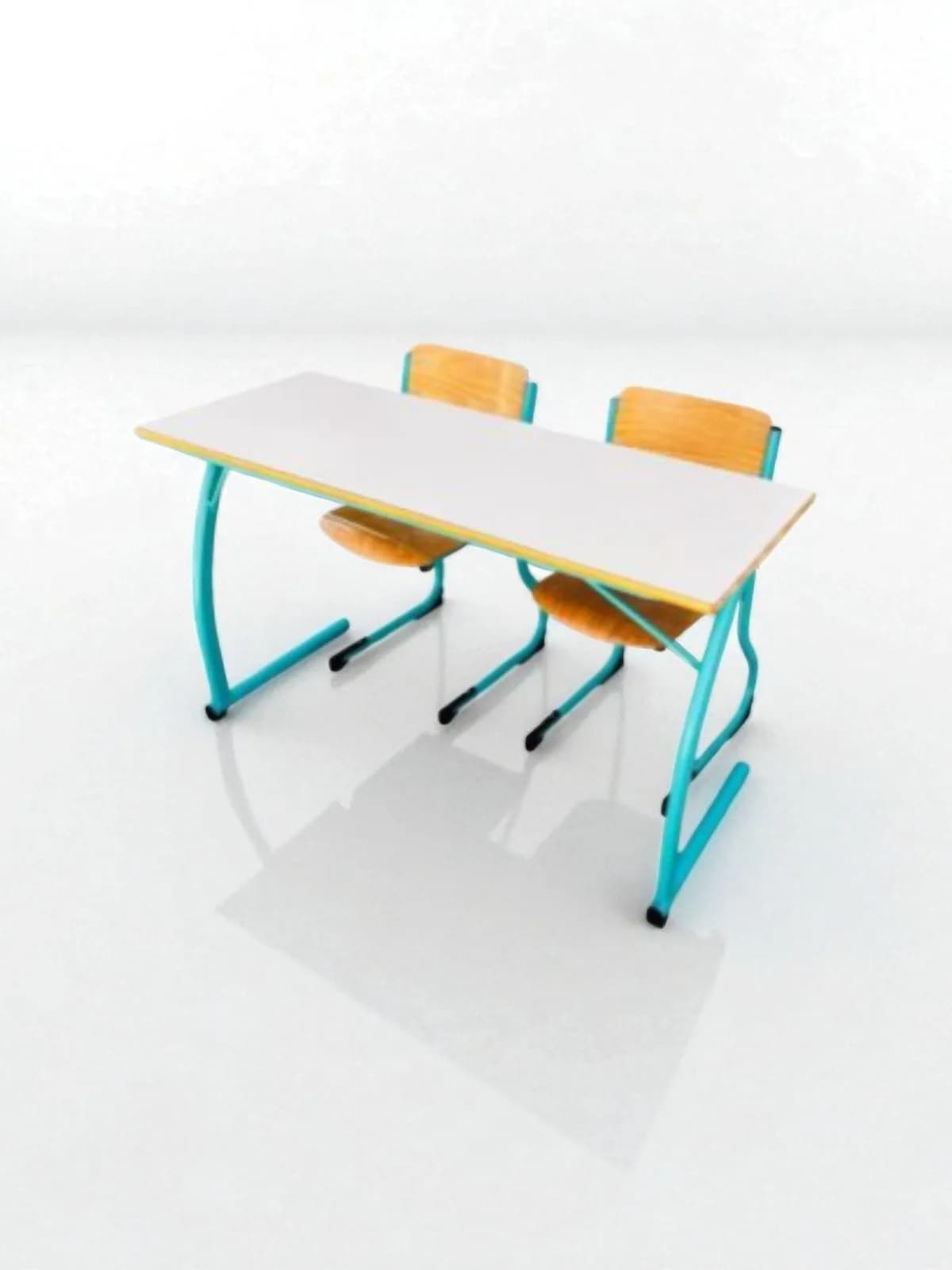 Ensemble bureau école avec 2 chaises bois promo Ensemble bureau école avec 2 chaises bois promo