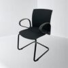 Chaise visiteur luge Comforto Haworth noir