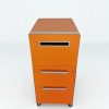 Meuble caisson de rangement Bisley mobile orange