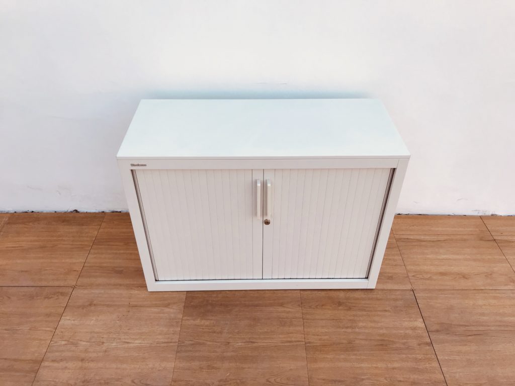 Armoire basse métallique blanche Steelcase x cm Mobilier Bureau Pro