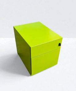 Caisson bas à roulette Magencia vert avec clé