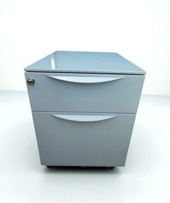 Caisson bas à roulette avec poignet gris promo fin stock