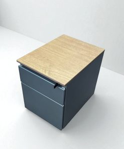 Caisson bas à roulette finition bois avec clé