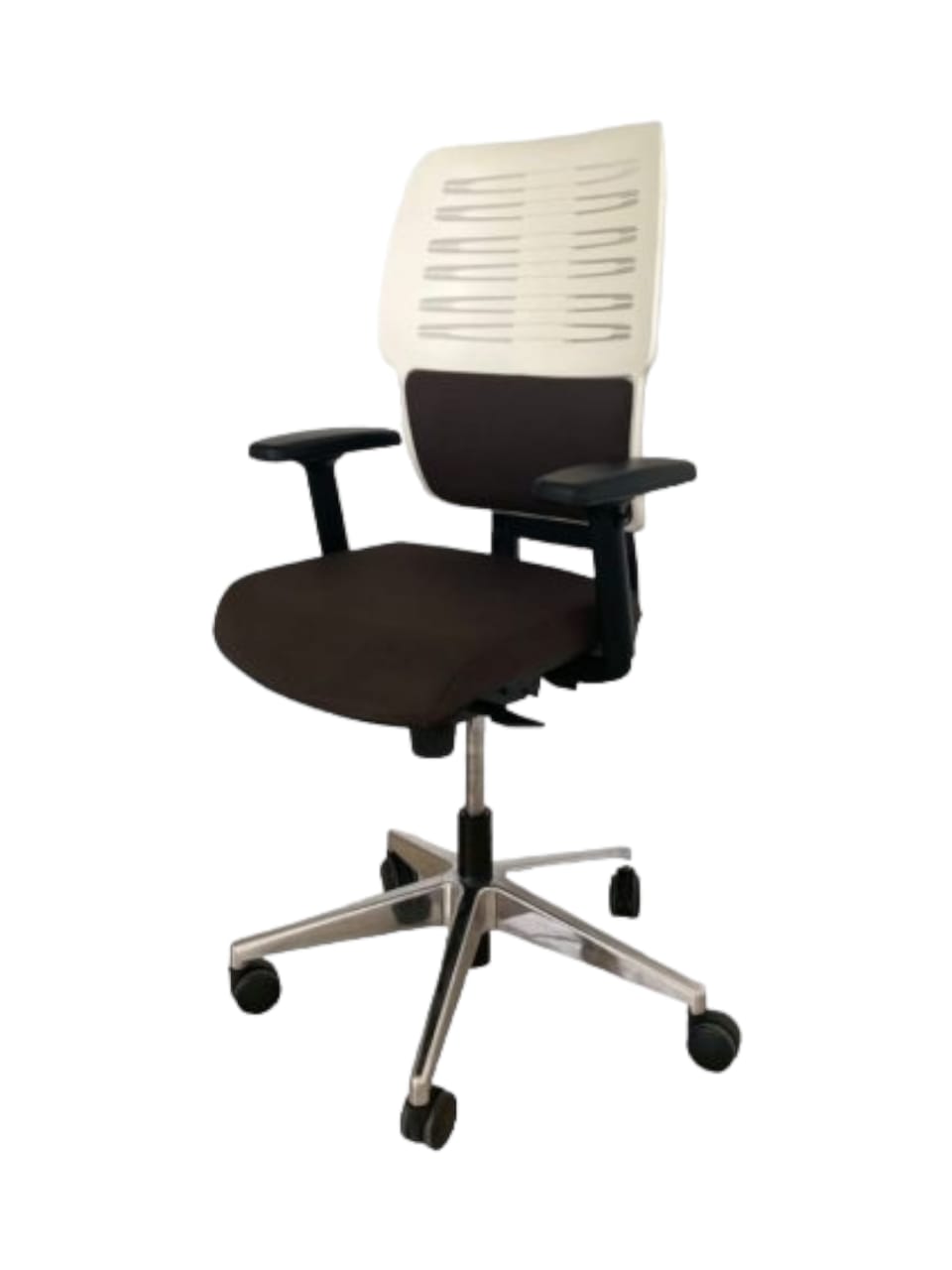 Chaise à roulette ergonomique Citizen blanche - Mobilier Bureau Pro