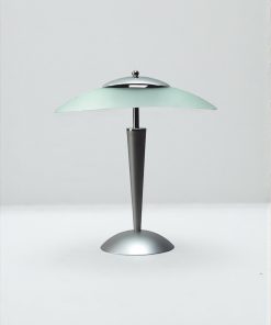 Lampe de bureau fluorescente Unilux Cristal gris métal – NEUF