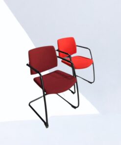 Chaise-de-bureau-accueil-Sesta-Q-easy-avec-accoudoir-rouge