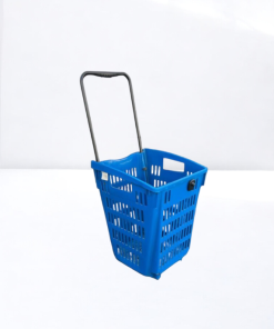 Panier sur roulettes XXL 52L empilable magasin chariot