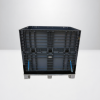 Palette en plastique caisse 118x78x115cm empilable et pliable 