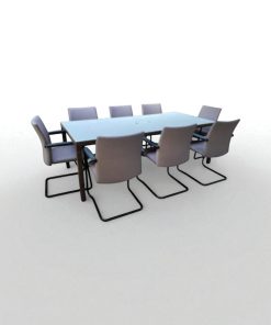 Table de Réunion 220x110cm – Élégance et Fonctionnalité pour 8 Personnes