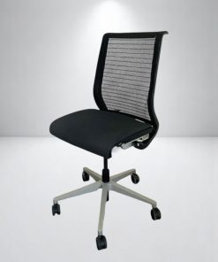 Chaise à roulette Steelcase thinks gris anthracite