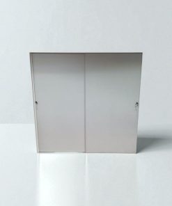 Armoire haute blanche porte coulissante 200x200cm