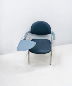 Chaise-avec-tablette-ecole-conference-italy-simili-cuir-noir