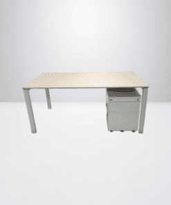 Bureau Bene 160x80cm + caisson blanc promo