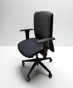 Chaise roulette Roneo ergonomique noir promotion
