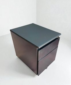 Caisson bas à roulette Steelcase noir finition top simili cuir