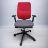 Chaise à roulette Steelcase reply Gris/rouge