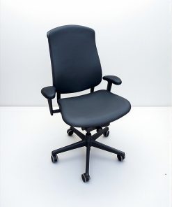 Fauteuil de direction Herman Miller Celle cuir noir