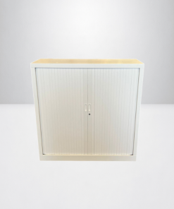Armoire métal Magencia 120x100cm blanche + clé