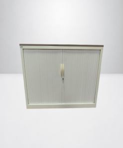 Armoire à rideaux Magencia 120x100cm finition top gris