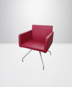 Fauteuil 1 place Magencia cuir rouge